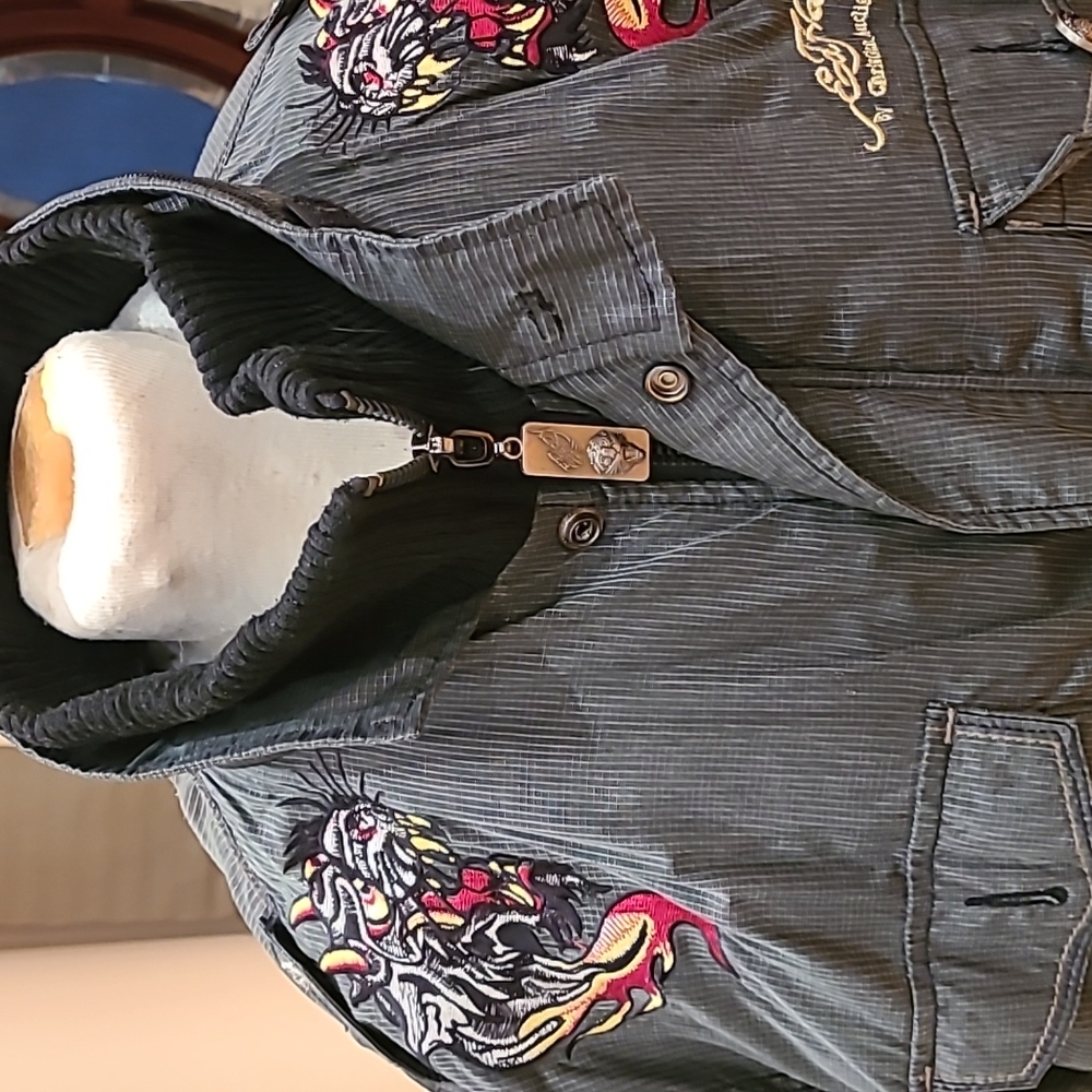 Ed hardy signature men's Jacket XXL - Picture 8 of 10